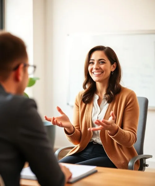 Marketing professional in a meeting